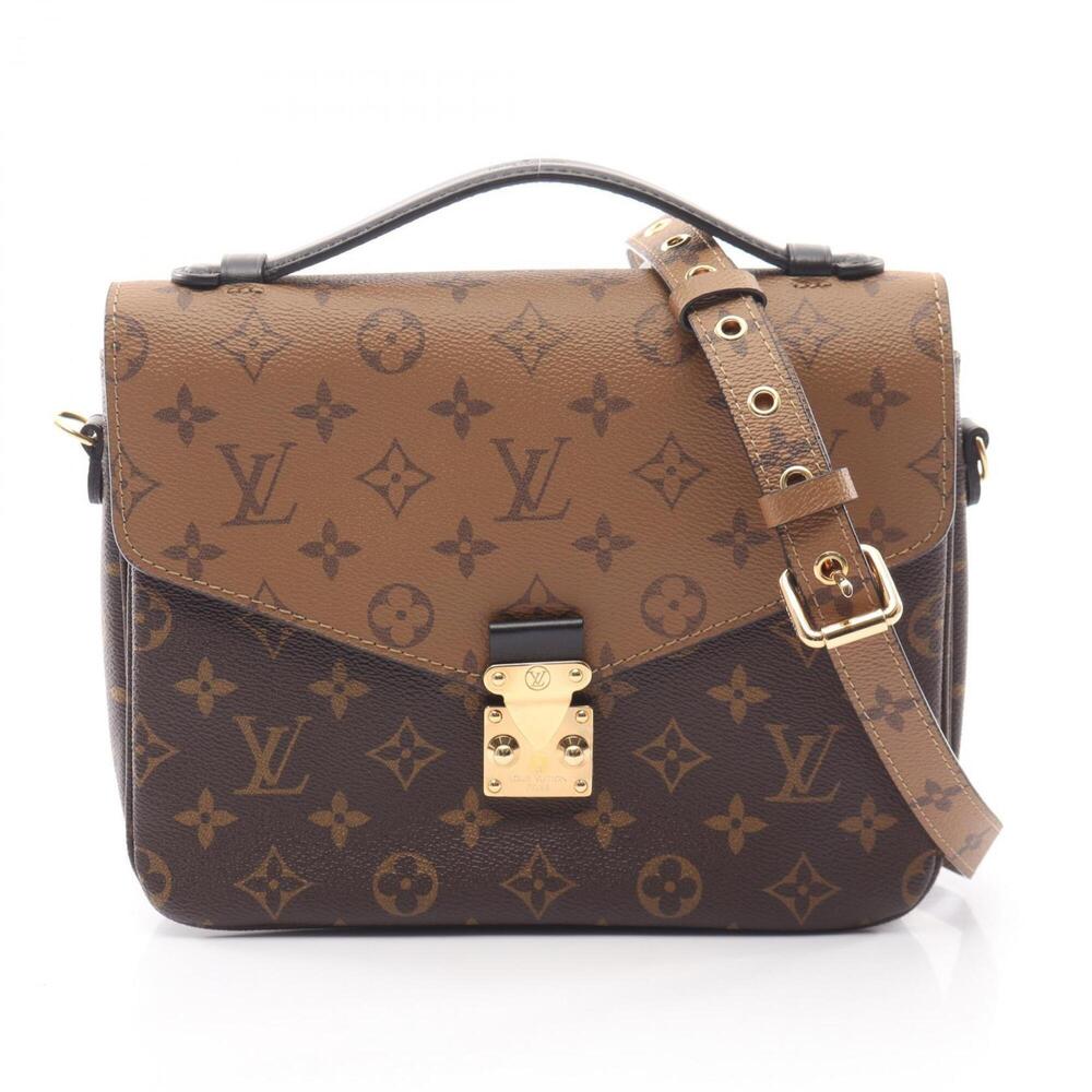 Louis Vuitton Pochette Metis MM 2-Way Handbag, Coated Canvas and Leather, Mon...